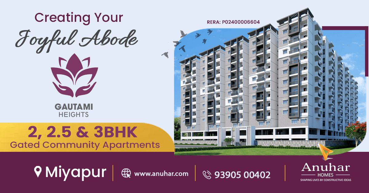 Everything about the No 1 Apartment Community in Miyapur by Anuhar Homes
