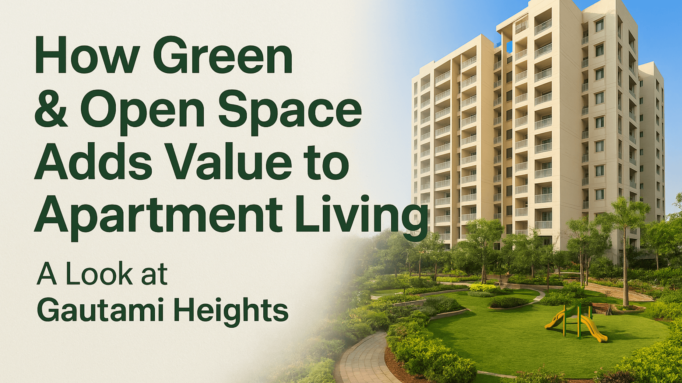 How Green & Open Space Adds Value to Apartment Living – A Look at Gautami Heights